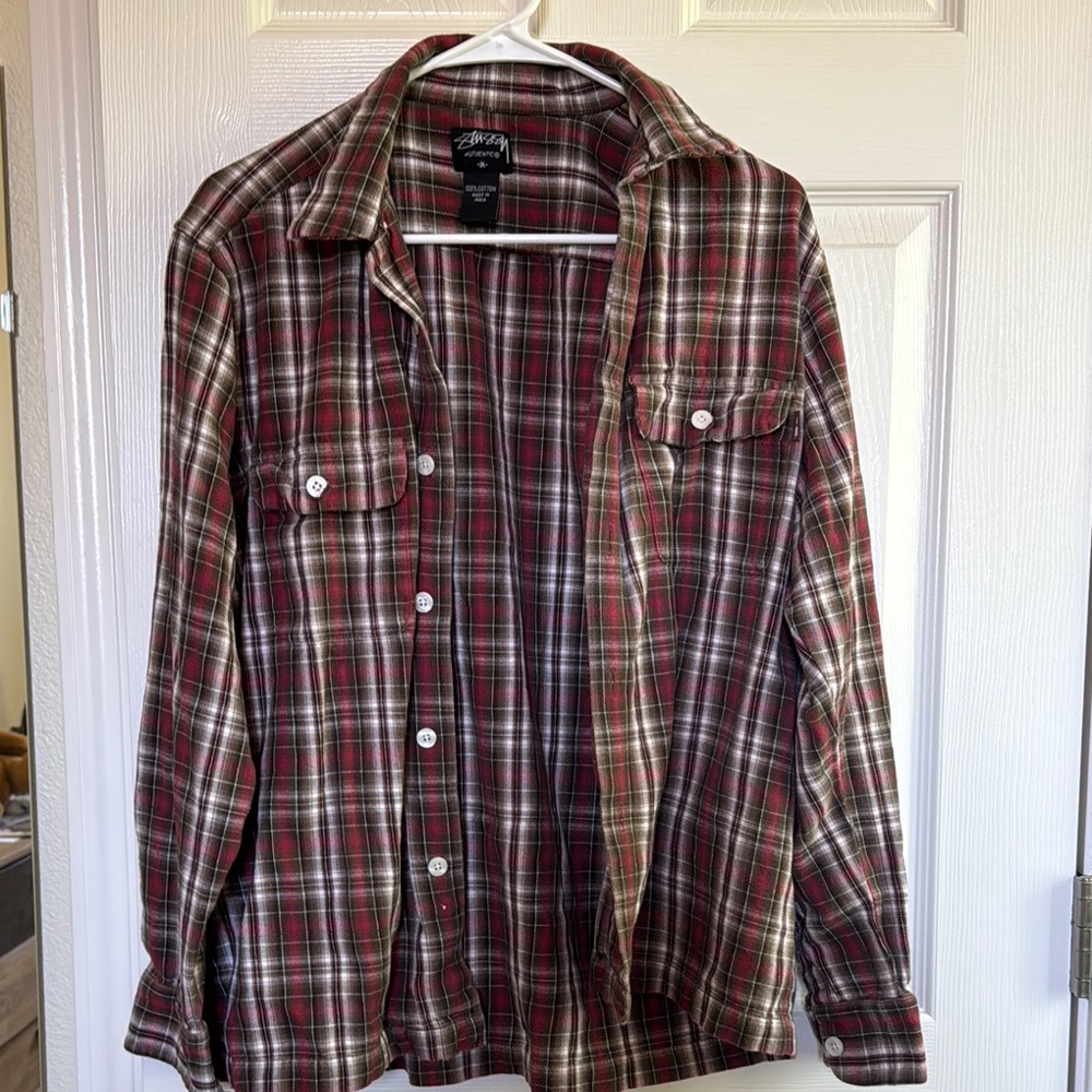 Study Plaid Button-Up Shirt